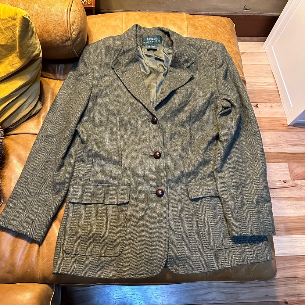 Ralph Lauren jacket, green herringbone